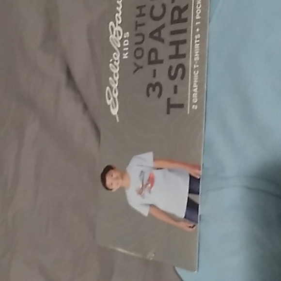 3 Pack Youth t-shirts boys size XS 5/ 6 Gray, Blue & Light Blue - Picture 3 of 12